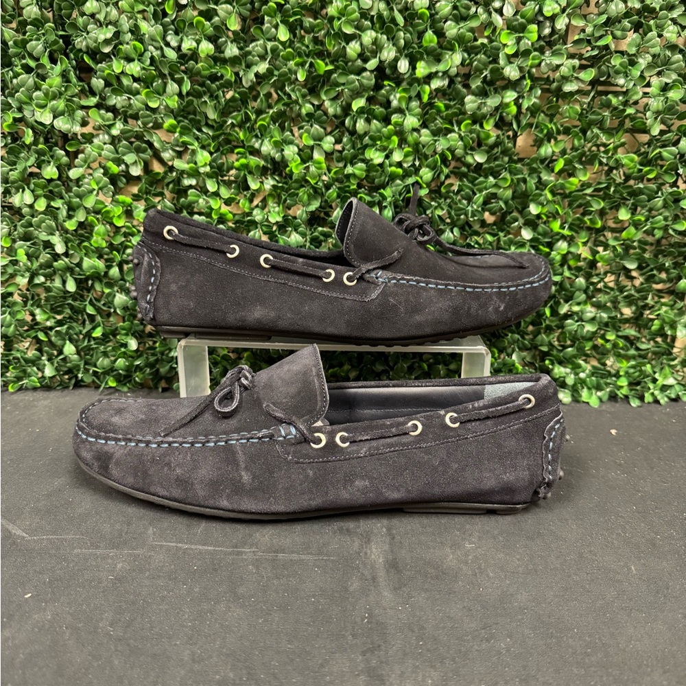 Charles Tyrwhitt details about product: Suede Driving Loafers - Navy - M9